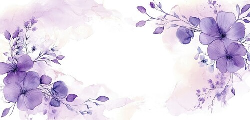 watercolor floral background