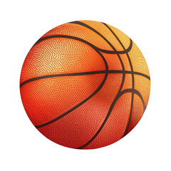 Fototapeta premium Classic orange basketball game day excitement
