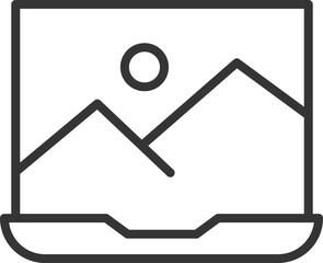 AI Image Vector Icon Stock Illustration