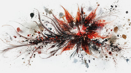 Elegant wedding invitation card background . Minimal hand painted watercolor botanical flowers texture template background. Design for wedding, vip cover, poster, rsvp moderncard.Valentine's Day

