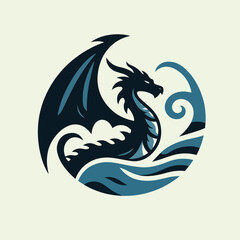 dragon logo vector