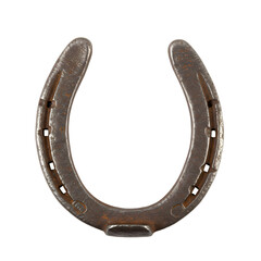 Rustic Metal Horseshoe on Transparent background