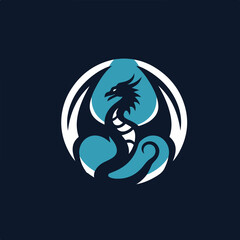 dragon logo vector
