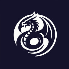 dragon logo vector