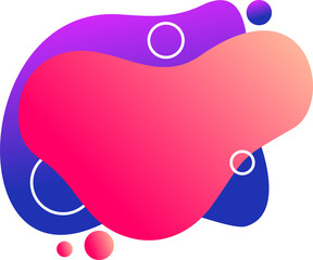 Vibrant Gradient Liquid Blob Abstract Background Design