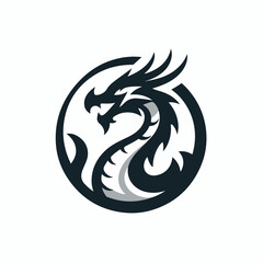 dragon logo vector