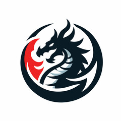 dragon logo vector