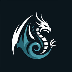 dragon logo vector