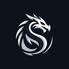 dragon logo vector