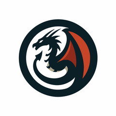 dragon logo vector