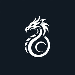 dragon logo vector
