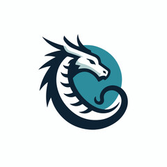 dragon logo vector