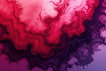 Mesmerizing Ink Swirls: Red & Purple Dance in Dreamlike Patterns