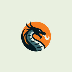 dragon logo vector