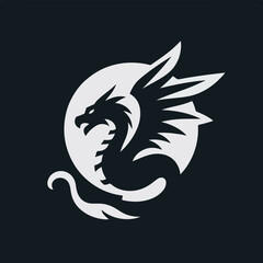 dragon logo vector