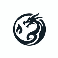 dragon logo vector