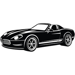 Obraz premium roadster silhouette