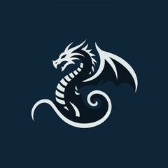 dragon logo vector