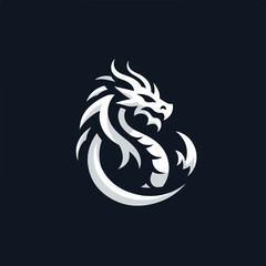 dragon logo vector