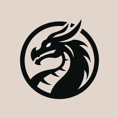 dragon logo vector