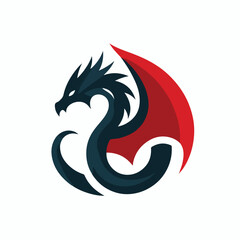 dragon logo vector