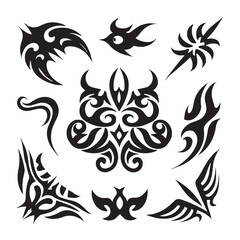 black and white tattoo