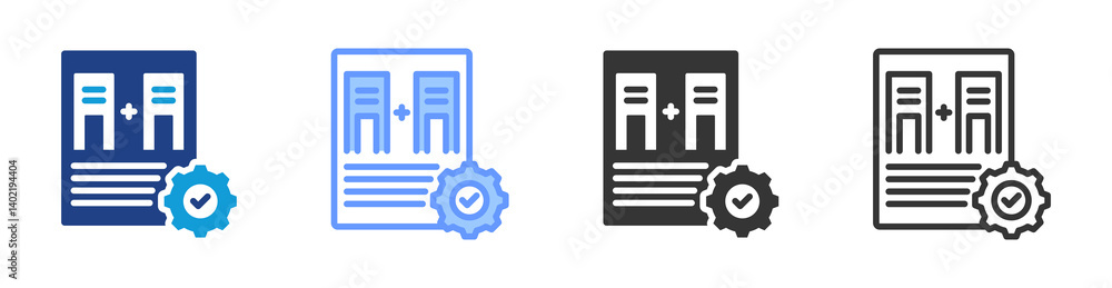 Poster competition law icon set multiple style collection