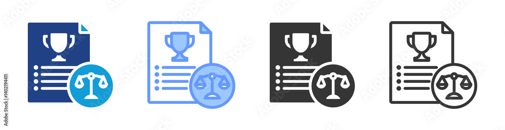 Poster market entry barrier icon set multiple style collection