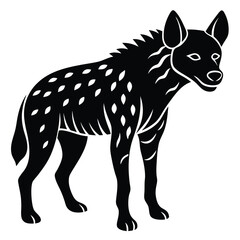 hayena vector sihouette