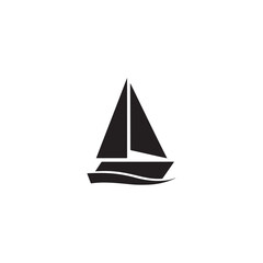sailing boat vector illustration