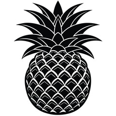 Obraz premium a pineapple with its leaves
