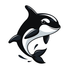 Obraz premium dolphin isolated on white