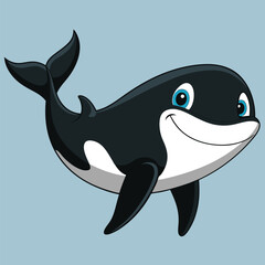 Fototapeta premium cartoon shark cartoon