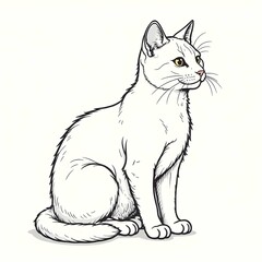 vector illustration of a cat