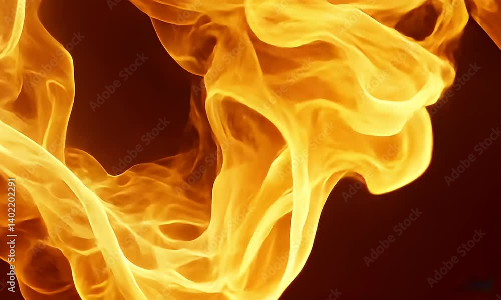 Wall mural abstract fiery flames dancing gracefully with ethereal glow forming mesmerizing patterns in a dark b