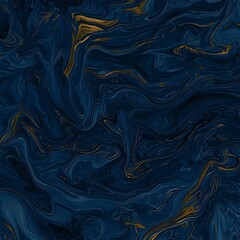 Abstract navy blue and gold marble texture.  Perfect for backgrounds, designs, and luxury branding.