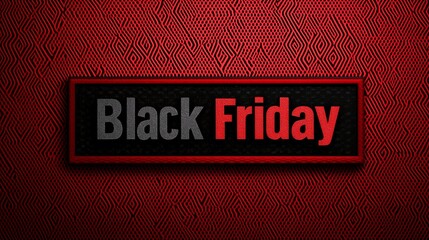 Vivid Red Typography Illuminates the Depths of Black: Evocative Black Friday Art 深い黒を鮮やかに照らす赤文字のタイポグラフィ: 魅了するブラックフライデーアート.Generative AI