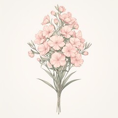 Pastel Floral Bouquet Art