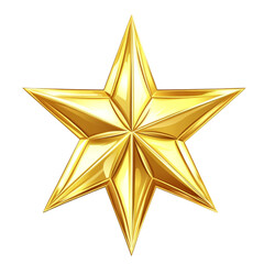 Fototapeta premium Shining Golden Star Award Winning Success Celebration