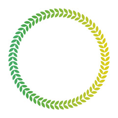 Green Leaf Wreath and Frame