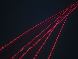 Abstract red lines on black background. Perfect for technology, design, and futuristic concepts.