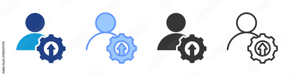 Poster Developer icon set multiple style collection