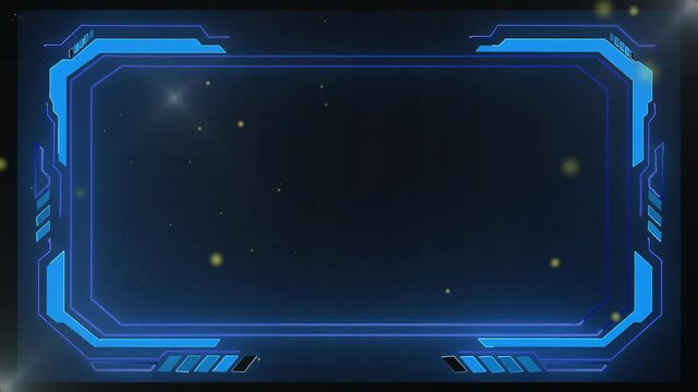 Glowing colored neon frame with moving lines on a transparent alpha channel background in a seamless loop. Decorative glowing neon frame ,Neon effect rectangle frame Loop background 4K