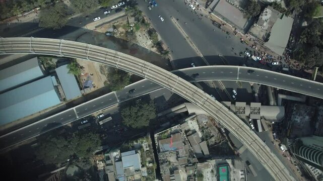 Metrorail transportation system at Dhaka city