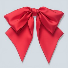 Red Silk Bow Tie Accessory