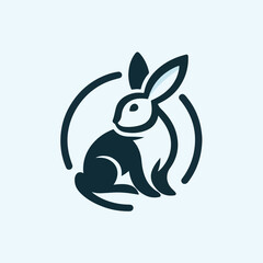 rabbit logo vector