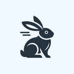 rabbit logo vector