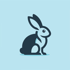 rabbit logo vector