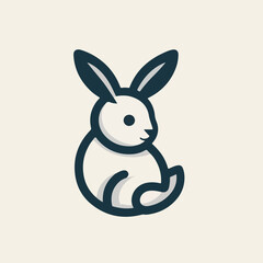 rabbit logo vector