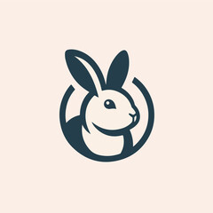 rabbit logo vector